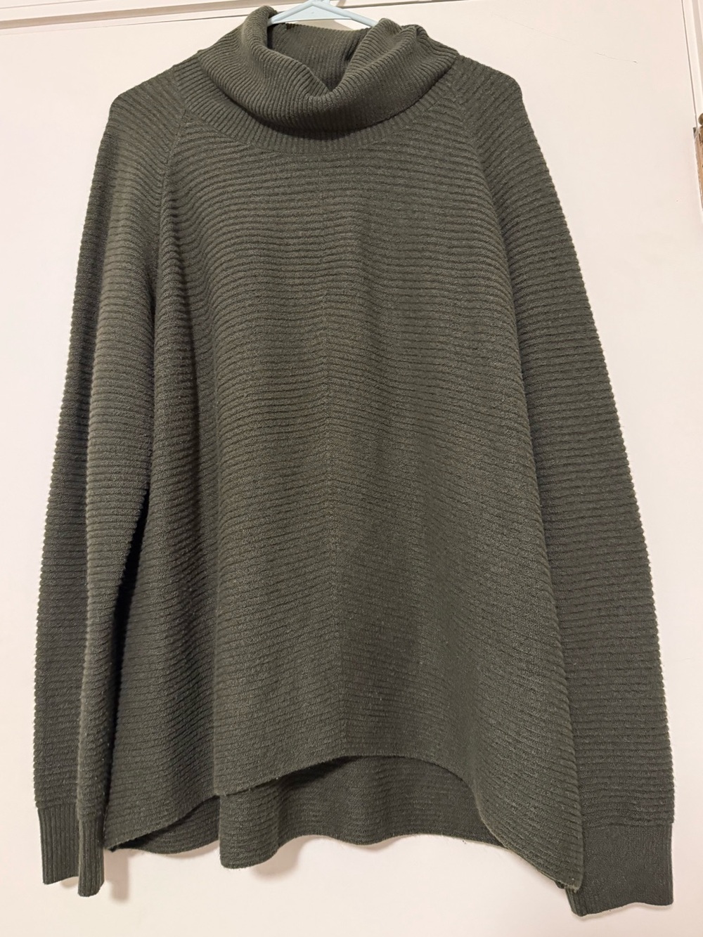 Kühl Olive Ribbed Cowl Neck Sweater - Women's Cozy Knit
